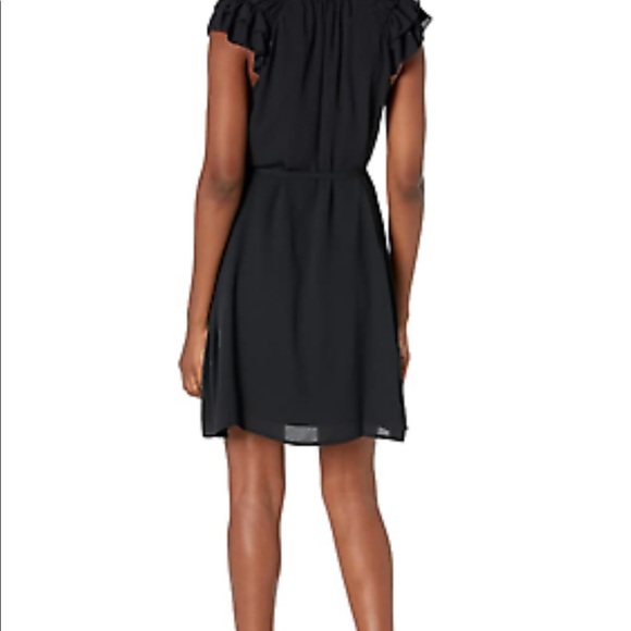 NWOT Lark & Ro Women's Relaxed Fit Lightweight Georgette Split Neck Dress - Picture 2 of 7